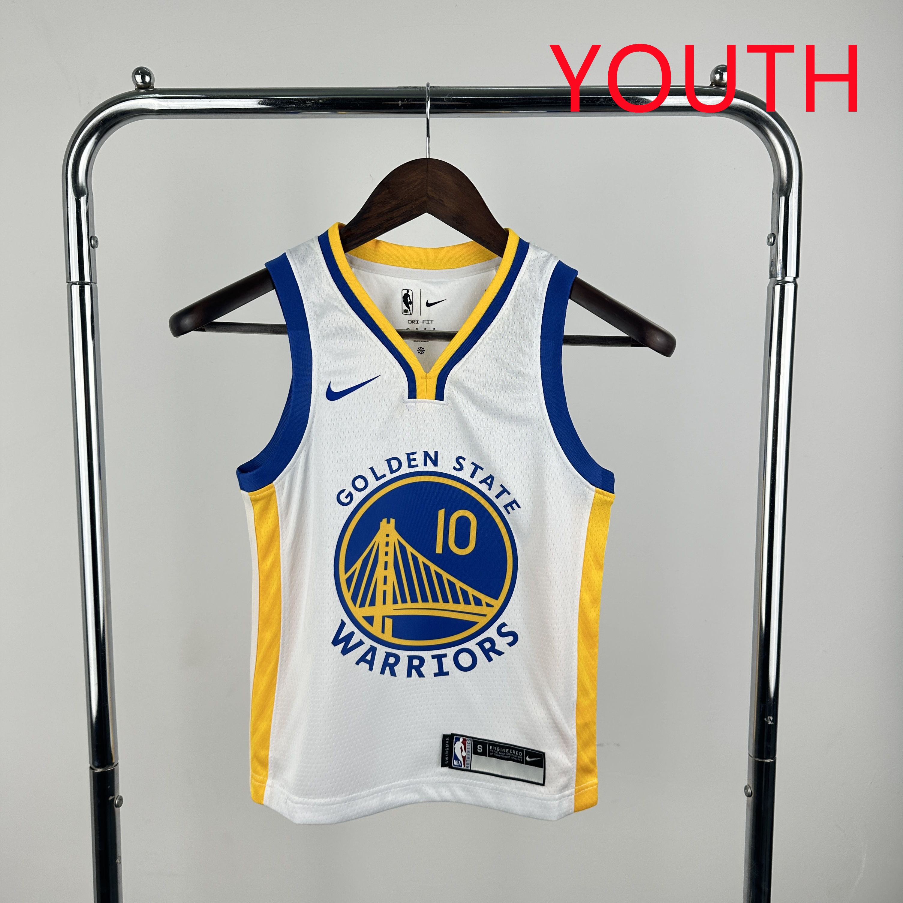 Youth Golden State Warriors #10 Butler iii White Season Nike 2025 NBA Jersey